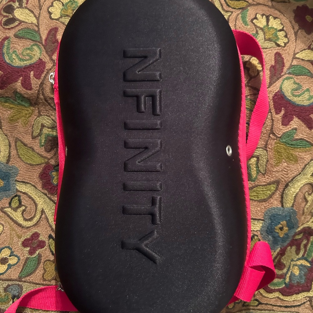 NFINITY Black Shoe Case with Red Straps
